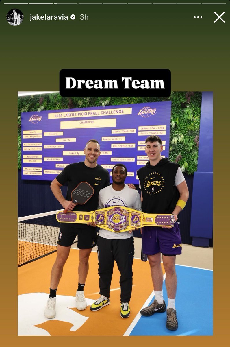 湖人4天连假忙里偷闲办匹克球锦标赛 24岁小将勇夺冠军