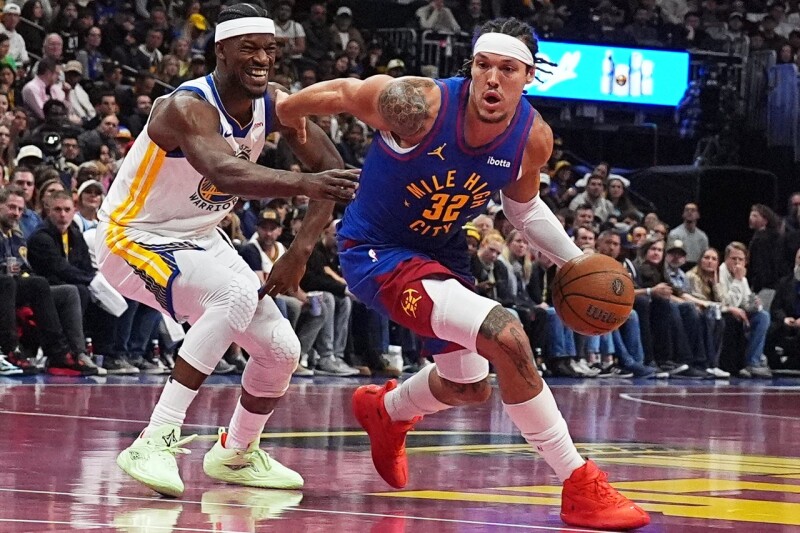 掘金双星轻松打飙49分 库里缺阵勇士熄火近5战吞4败