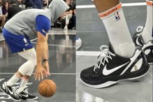 赛前热身穿Kobe签名战靴 库里告别UA合体Nike引热议