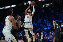 布朗森40分领军 尼克退魔术抢进NBA杯... 布朗森40分领军 尼克退魔术抢进NBA杯...