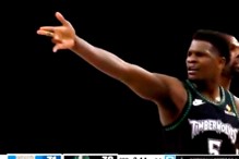 森林狼爱德华仿效莫兰特？「开枪」手势犯大忌 联盟却仍未动作