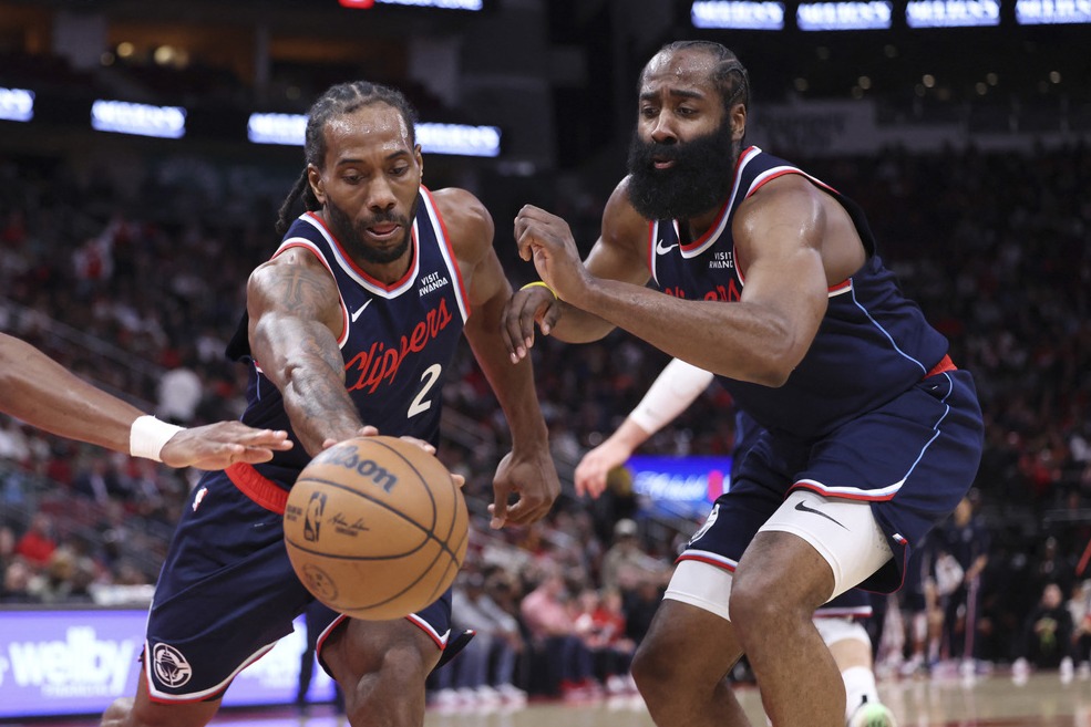 哈登相信快船「实力比战绩好」 雷纳德认35胜目标有用