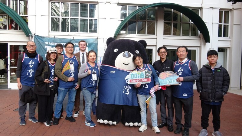 奇才队台湾日首登场 侨胞:让大家更了解台湾 奇才队台湾日首登场 侨胞:让大家更了解台湾