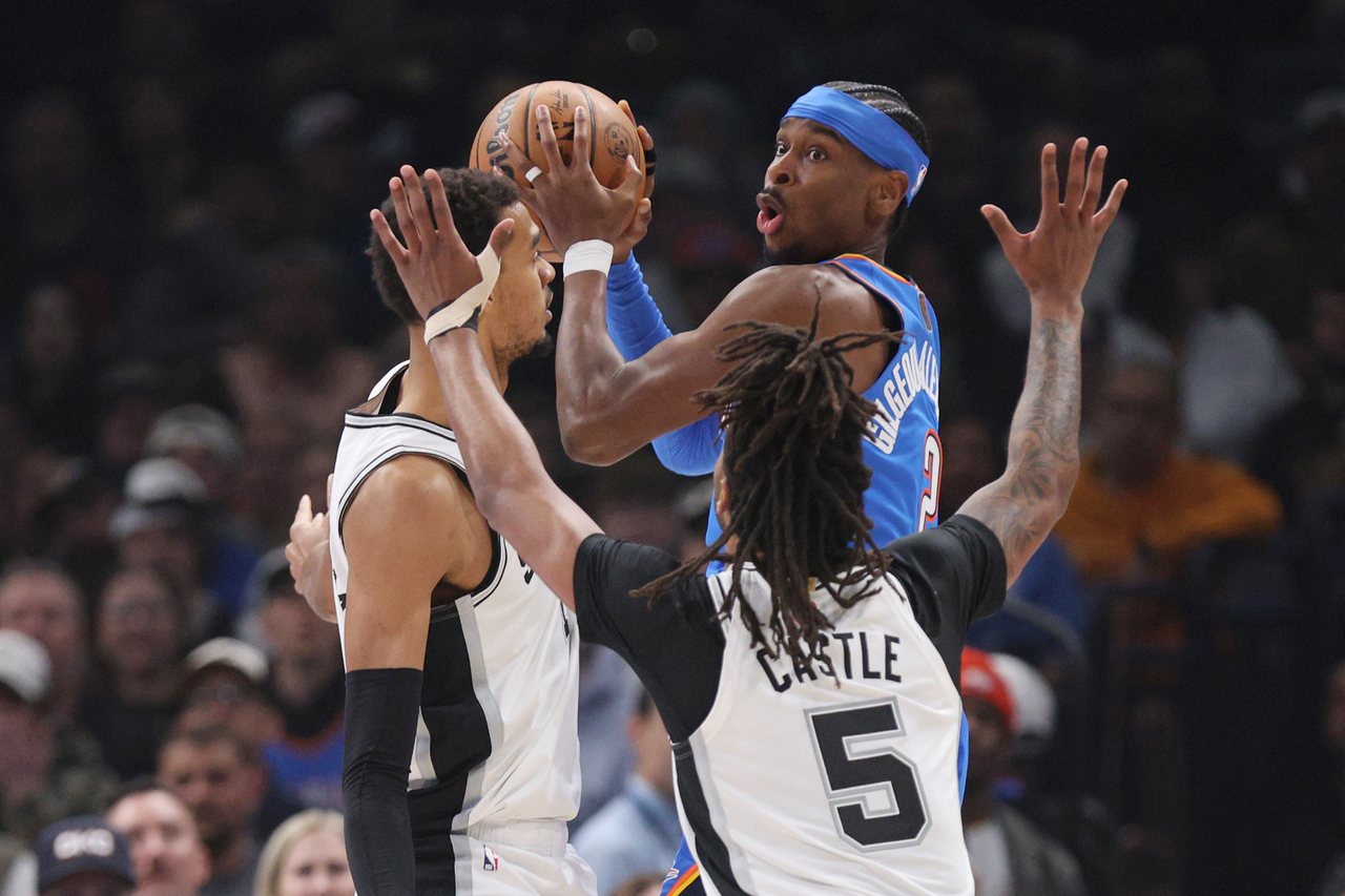 SGA第三节领军一波流！雷霆复仇马刺止对战3连败