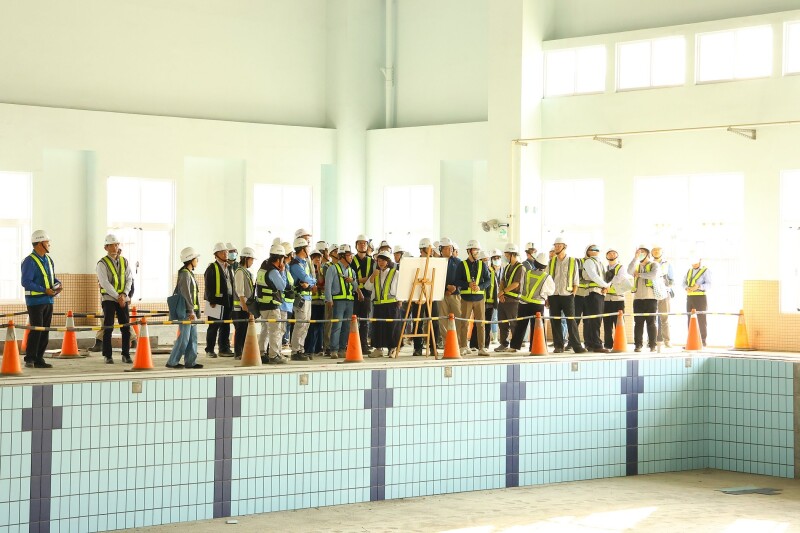 嘉义市西区全民运动馆工程进度破7成5黄敏惠视察启用营运期曝