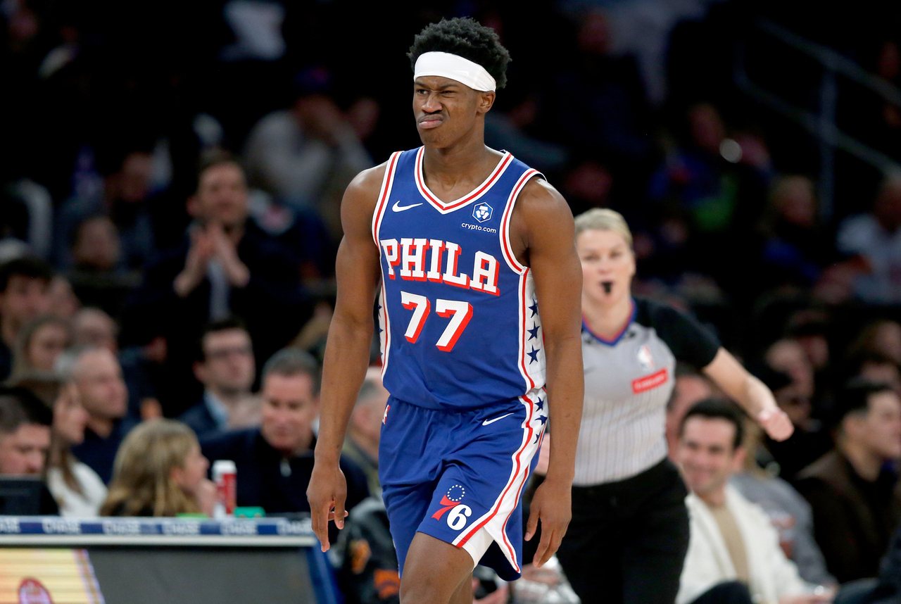 安比德本季首灌超嗨 76人新秀笑称：跳得比我想的高