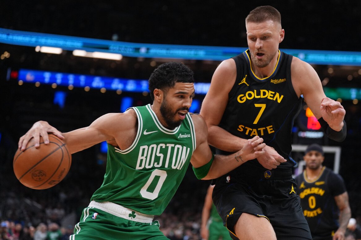 不给波尔辛吉斯面子 泰托姆、布朗合轰56分大胜勇士