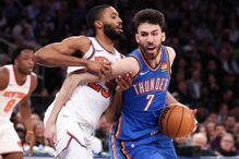 布朗森追平外线失手 雷霆双星领军惊险退尼克夺4连胜