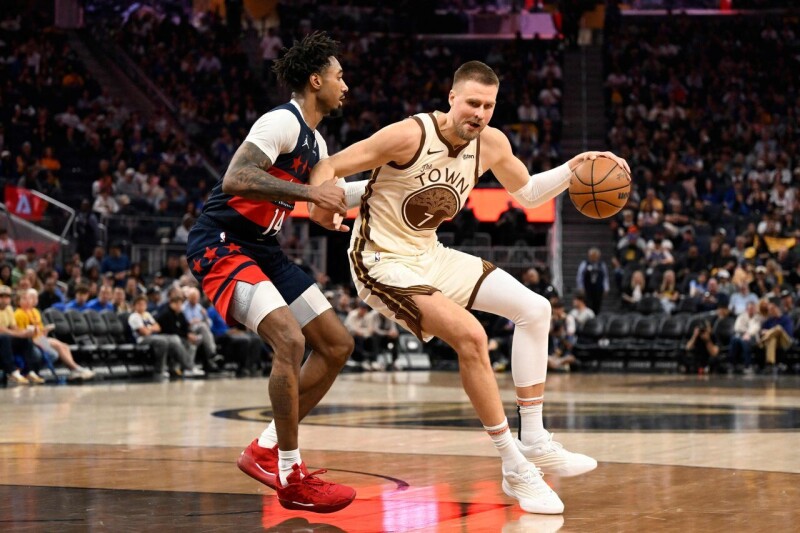 库里再休两场！波尔辛吉斯携手桑托斯 勇士惊险收3连胜