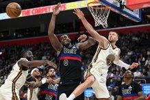 杜伦23分助活塞击退勇士 波尔辛吉斯又因伤提前退场