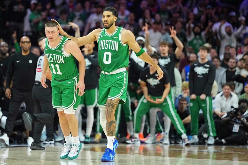 凯尔特人疯狂三分雨强压76人 系列赛2胜1负领先