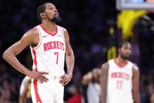 吞个人季后赛7连败 杜兰特：湖人对我们投不进很有信心