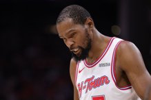 季后赛首战无缘对决詹皇 火箭主帅解释杜兰特缺阵原因