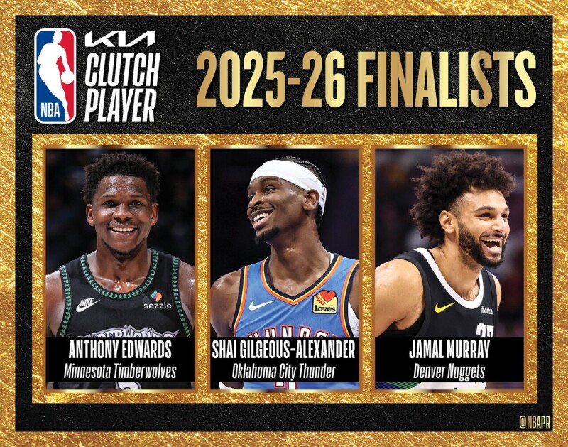 个人奖项入围名单出炉 斑马、亚历山大、约柯奇角逐MVP