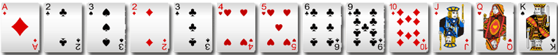BB棋牌十三水特殊牌型-三顺子 BB棋牌十三水特殊牌型-三顺子