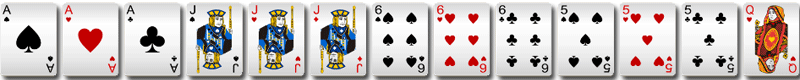BB棋牌十三水特殊牌型-四套三条 BB棋牌十三水特殊牌型-四套三条