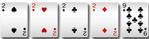 BB棋牌十三水普通牌型-铁支 BB棋牌十三水普通牌型-铁支