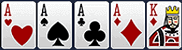 德州扑克-四条(金刚)