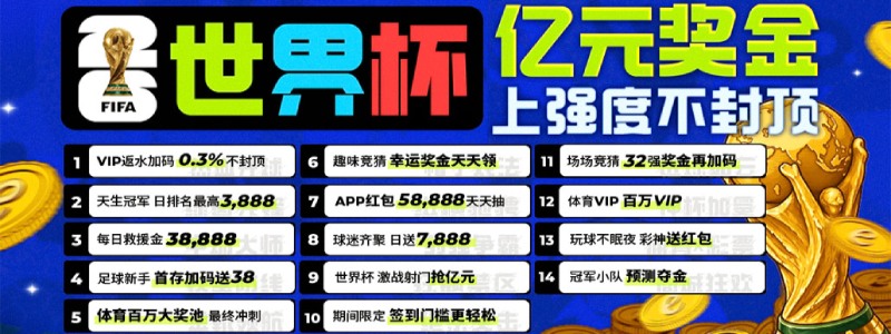 2026美加墨世界杯亿元奖金，十重豪礼同步启动