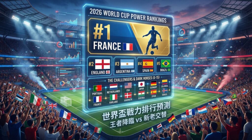 2026 世界杯排名预测 — 世足 15 强、谁能威胁卫冕军阿根廷？