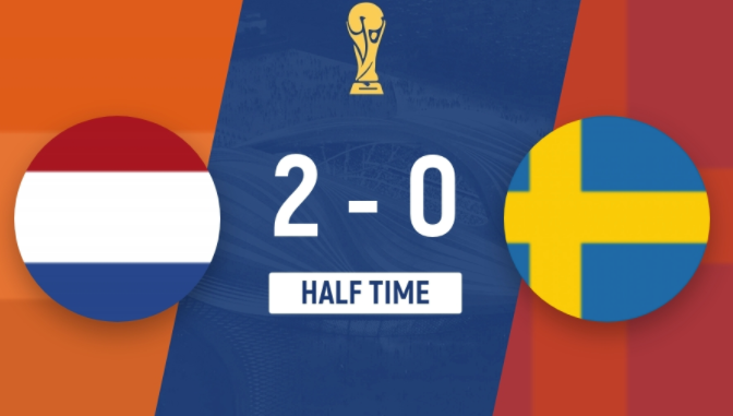 半场-荷兰暂2-0瑞典 半场-荷兰暂2-0瑞典