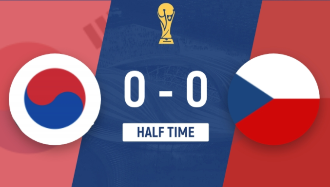 半场-韩国暂0-0捷克 半场-韩国暂0-0捷克