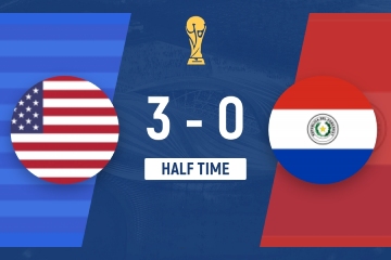 半场-美国暂3-0巴拉圭