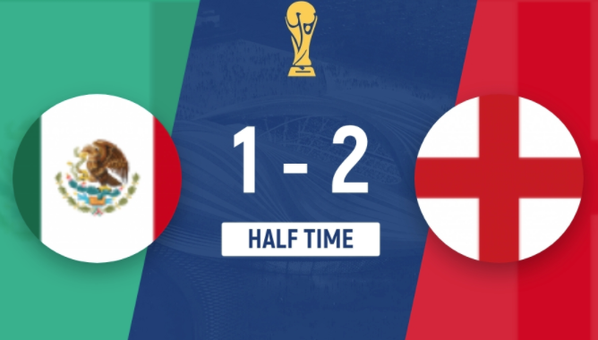 半场-英格兰2-1墨西哥 半场-英格兰2-1墨西哥