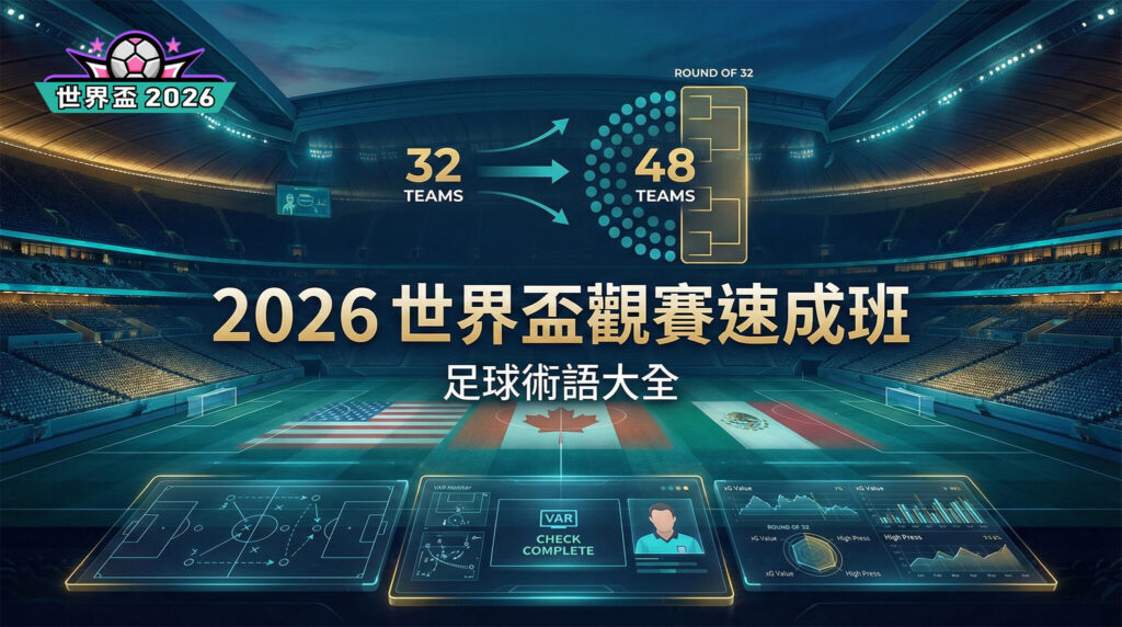 
					2026 世界杯观赛速成班：不只懂越位！从最新赛制到专业足球术语大全				